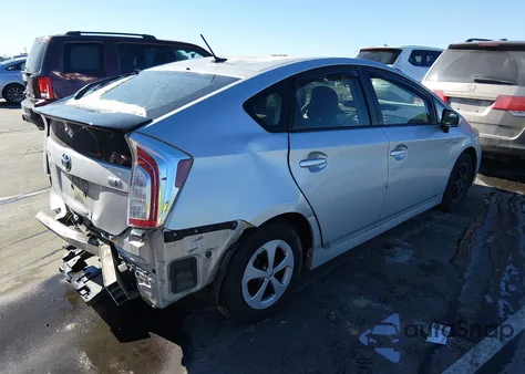 2015 Toyota Prius Three из США, поврежденный, VIN JTDKN3DU6F0458689